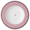 Porcelánový talíř na polévku Signum, růžový Porcelánový talíř na polévku Signum, růžový