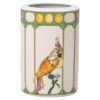 Porcelánová váza Idyllia, motiv s krystalovým potiskem, kakadu, malá, vícebarevná Porcelánová váza Idyllia, motiv s krystalovým potiskem, kakadu, malá, vícebarevná