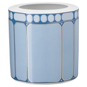 Porcelánová váza Signum, široká, modrá