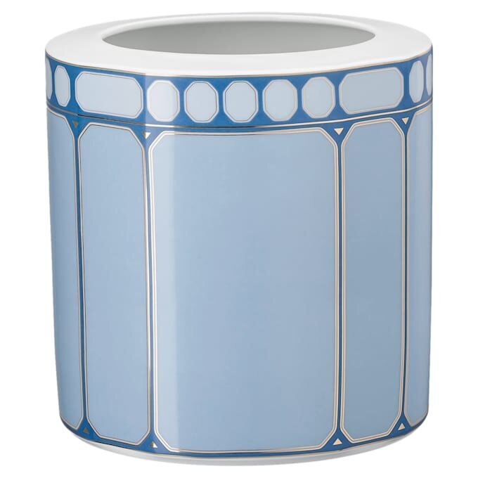 Porcelánová váza Signum, široká, modrá Porcelánová váza Signum, široká, modrá