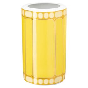 Porcelánová váza Signum, žlutá