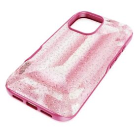 Pouzdro na smartphone High s krystalovým potiskem, iPhone® 16, růžové