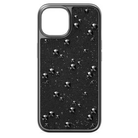 Pouzdro na smartphone High s plochými krystaly, iPhone® 15, černé