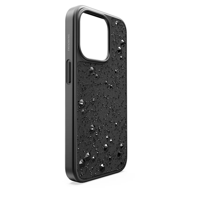 Pouzdro na smartphone High s plochými krystaly, iPhone® 15 Pro, černé Pouzdro na smartphone High s plochými krystaly, iPhone® 15 Pro, černé