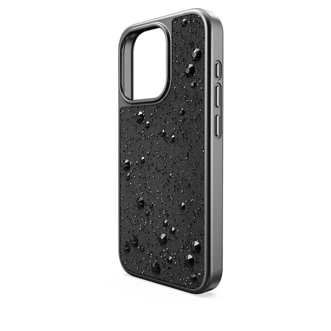 Pouzdro na smartphone High s plochými krystaly, iPhone® 15 Pro, černé Pouzdro na smartphone High s plochými krystaly, iPhone® 15 Pro, černé