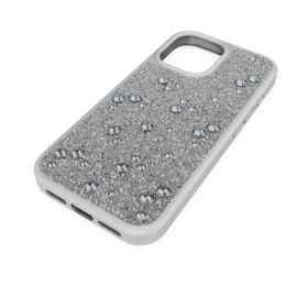 Pouzdro na smartphone High s plochými krystaly, iPhone® 17, stříbrný odstín