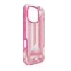 Pouzdro na smartphone s motivem krystalů, iPhone® 16 Pro, růžové Pouzdro na smartphone s motivem krystalů, iPhone® 16 Pro, růžové