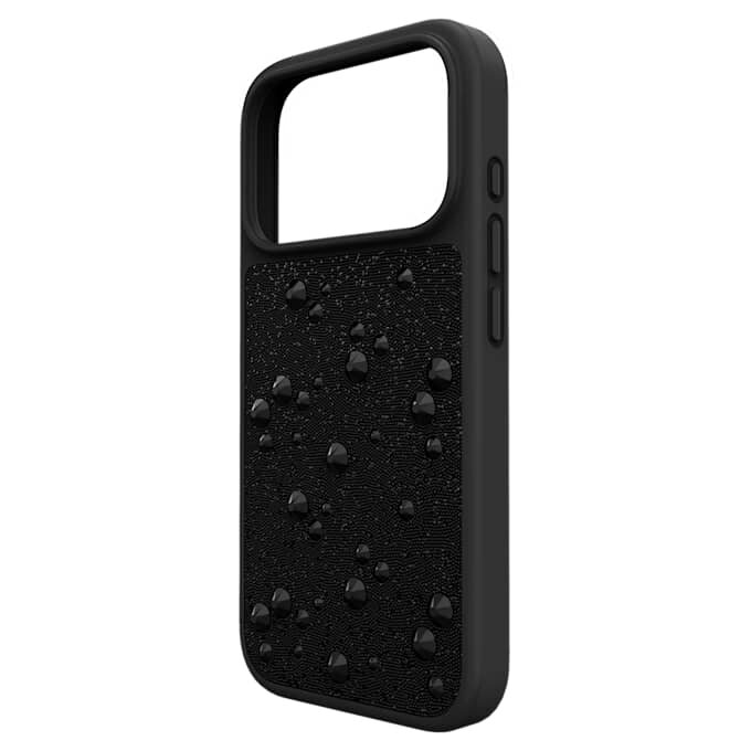 Pouzdro na smartphone s plochými krystaly, iPhone® 17 Pro, černé Pouzdro na smartphone s plochými krystaly, iPhone® 17 Pro, černé