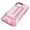 Pouzdro na smartphone s vysokým krytem a krystalovým potiskem, iPhone® 16 Pro Max, růžové