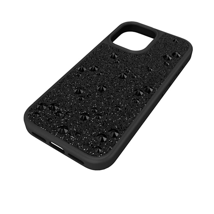 Pouzdro na smartphone s vysokým profilem a plochými krystaly, iPhone® 17, černé Pouzdro na smartphone s vysokým profilem a plochými krystaly, iPhone® 17, černé