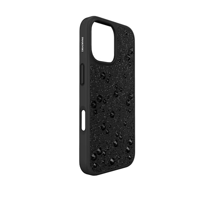Pouzdro na smartphone s vysokým profilem a plochými krystaly, iPhone® 17, černé Pouzdro na smartphone s vysokým profilem a plochými krystaly, iPhone® 17, černé