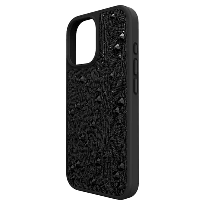 Pouzdro na smartphone s vysokým profilem a plochými krystaly, iPhone® 17, černé Pouzdro na smartphone s vysokým profilem a plochými krystaly, iPhone® 17, černé