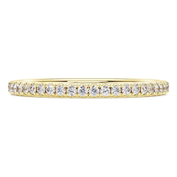 Prsten Eternity Band s diamanty vypěstovanými v laboratoři, 0,2 ct celkem, kulatý tvar, 14K žluté zlato Prsten Eternity Band s diamanty vypěstovanými v laboratoři, 0,2 ct celkem, kulatý tvar, 14K žluté zlato