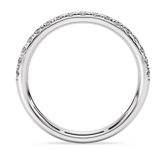 Prsten Eternity Band s diamanty vypěstovanými v laboratoři, celkem 0,4 karátu, kulatý tvar, stříbro Prsten Eternity Band s diamanty vypěstovanými v laboratoři, celkem 0,4 karátu, kulatý tvar, stříbro