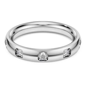 Prsten Eternity Band s diamanty vypěstovanými v laboratoři, celkem 0,5 karátu, kulatý tvar, 14karátové bílé zlato Prsten Eternity Band s diamanty vypěstovanými v laboratoři, celkem 0,5 karátu, kulatý tvar, 14karátové bílé zlato
