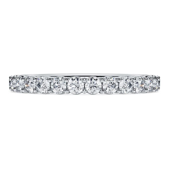 Prsten Eternity Band s diamanty vypěstovanými v laboratoři, celkem 0,5 karátu, kulatý tvar, 14karátové bílé zlato Prsten Eternity Band s diamanty vypěstovanými v laboratoři, celkem 0,5 karátu, kulatý tvar, 14karátové bílé zlato