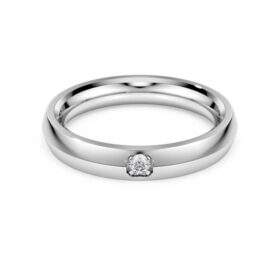 Prsten Eternity Band s diamanty vypěstovanými v laboratoři, celková hmotnost 0,05 karátů, kulatý tvar, 14karátové bílé zlato Prsten Eternity Band s diamanty vypěstovanými v laboratoři, celková hmotnost 0,05 karátů, kulatý tvar, 14karátové bílé zlato