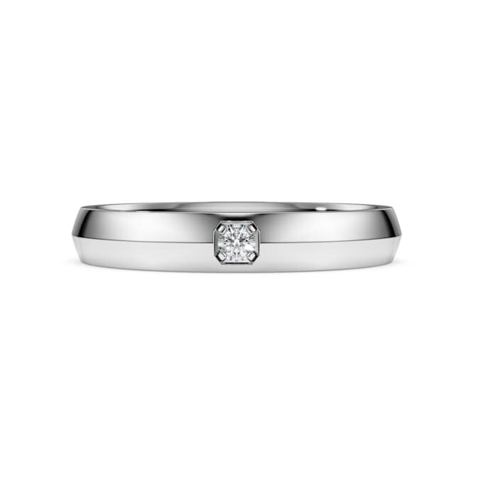 Prsten Eternity Band s diamanty vypěstovanými v laboratoři, celková hmotnost 0,05 karátů, kulatý tvar, 14karátové bílé zlato Prsten Eternity Band s diamanty vypěstovanými v laboratoři, celková hmotnost 0,05 karátů, kulatý tvar, 14karátové bílé zlato