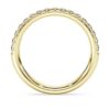 Prsten Eternity Band s diamanty vypěstovanými v laboratoři, celková hmotnost 0,4 karátů, kulatý tvar, 14karátové žluté zlato