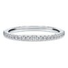 Prsten Eternity Band s laboratorně vypěstovanými diamanty o celkové hmotnosti 0,2 karátů, kulatý tvar, 14karátové bílé zlato