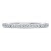 Prsten Eternity Band s laboratorně vypěstovanými diamanty o celkové hmotnosti 0,2 karátů, kulatý tvar, 14karátové bílé zlato
