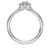 Prsten Eternity Halo Solitaire s diamanty vypěstovanými v laboratoři, celková hmotnost 0,45 karátů, kulatý tvar, stříbro 925 Prsten Eternity Halo Solitaire s diamanty vypěstovanými v laboratoři, celková hmotnost 0,45 karátů, kulatý tvar, stříbro 925