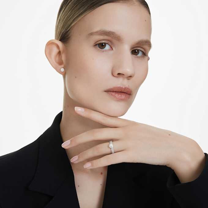 Prsten Eternity Halo Solitaire s diamanty vypěstovanými v laboratoři, celková hmotnost 0,45 karátů, kulatý tvar, stříbro 925 Prsten Eternity Halo Solitaire s diamanty vypěstovanými v laboratoři, celková hmotnost 0,45 karátů, kulatý tvar, stříbro 925