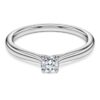 Prsten Eternity Solitaire s diamanty vypěstovanými v laboratoři, celkem 0,25 karátu, kulatý tvar, stříbro 925
