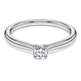 Prsten Eternity Solitaire s diamanty vypěstovanými v laboratoři, celkem 0,25 karátu, kulatý tvar, stříbro 925 Prsten Eternity Solitaire s diamanty vypěstovanými v laboratoři, celkem 0,25 karátu, kulatý tvar, stříbro 925