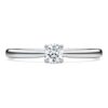 Prsten Eternity Solitaire s diamanty vypěstovanými v laboratoři, celkem 0,25 karátu, kulatý tvar, stříbro 925
