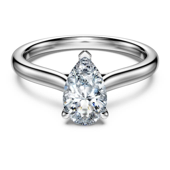 Prsten Eternity Solitaire s diamanty vypěstovanými v laboratoři, celkem 1 karát, hruškový tvar, 14karátové bílé zlato Prsten Eternity Solitaire s diamanty vypěstovanými v laboratoři, celkem 1 karát, hruškový tvar, 14karátové bílé zlato