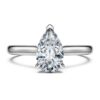 Prsten Eternity Solitaire s diamanty vypěstovanými v laboratoři, celkem 1 karát, hruškový tvar, 14karátové bílé zlato Prsten Eternity Solitaire s diamanty vypěstovanými v laboratoři, celkem 1 karát, hruškový tvar, 14karátové bílé zlato