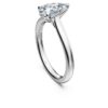 Prsten Eternity Solitaire s diamanty vypěstovanými v laboratoři, celkem 1 karát, hruškový tvar, 14karátové bílé zlato Prsten Eternity Solitaire s diamanty vypěstovanými v laboratoři, celkem 1 karát, hruškový tvar, 14karátové bílé zlato