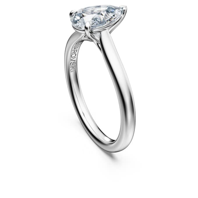 Prsten Eternity Solitaire s diamanty vypěstovanými v laboratoři, celkem 1 karát, hruškový tvar, 14karátové bílé zlato Prsten Eternity Solitaire s diamanty vypěstovanými v laboratoři, celkem 1 karát, hruškový tvar, 14karátové bílé zlato