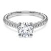 Prsten Eternity Solitaire s diamanty vypěstovanými v laboratoři, celková hmotnost 1,2 Ct, kulatý tvar, 14K bílé zlato Prsten Eternity Solitaire s diamanty vypěstovanými v laboratoři, celková hmotnost 1,2 Ct, kulatý tvar, 14K bílé zlato