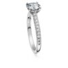 Prsten Eternity Solitaire s diamanty vypěstovanými v laboratoři, celková hmotnost 1,2 Ct, kulatý tvar, 14K bílé zlato Prsten Eternity Solitaire s diamanty vypěstovanými v laboratoři, celková hmotnost 1,2 Ct, kulatý tvar, 14K bílé zlato