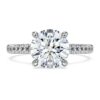 Prsten Eternity Solitaire s diamanty vypěstovanými v laboratoři, celková hmotnost 2,2 Ct, kulatý tvar, 14K bílé zlato Prsten Eternity Solitaire s diamanty vypěstovanými v laboratoři, celková hmotnost 2,2 Ct, kulatý tvar, 14K bílé zlato