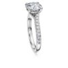 Prsten Eternity Solitaire s diamanty vypěstovanými v laboratoři, celková hmotnost 2,25 Ct, kulatý tvar, 14K bílé zlato Prsten Eternity Solitaire s diamanty vypěstovanými v laboratoři, celková hmotnost 2,25 Ct, kulatý tvar, 14K bílé zlato