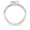 Prsten Eternity Solitaire s diamanty vypěstovanými v laboratoři o celkové hmotnosti 0,5 karátu, ve tvaru srdce, ze stříbra