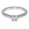 Prsten Eternity Solitaire s laboratorně vypěstovanými diamanty o celkové hmotnosti 0,7 karátu, kulatý tvar, 14karátové bílé zlato Prsten Eternity Solitaire s laboratorně vypěstovanými diamanty o celkové hmotnosti 0,7 karátu, kulatý tvar, 14karátové bílé zlato