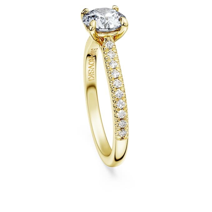 Prsten Eternity Solitaire s laboratorně vypěstovanými diamanty o celkové hmotnosti 1,2 karátu, kulatý tvar, 14karátové žluté zlato Prsten Eternity Solitaire s laboratorně vypěstovanými diamanty o celkové hmotnosti 1,2 karátu, kulatý tvar, 14karátové žluté zlato