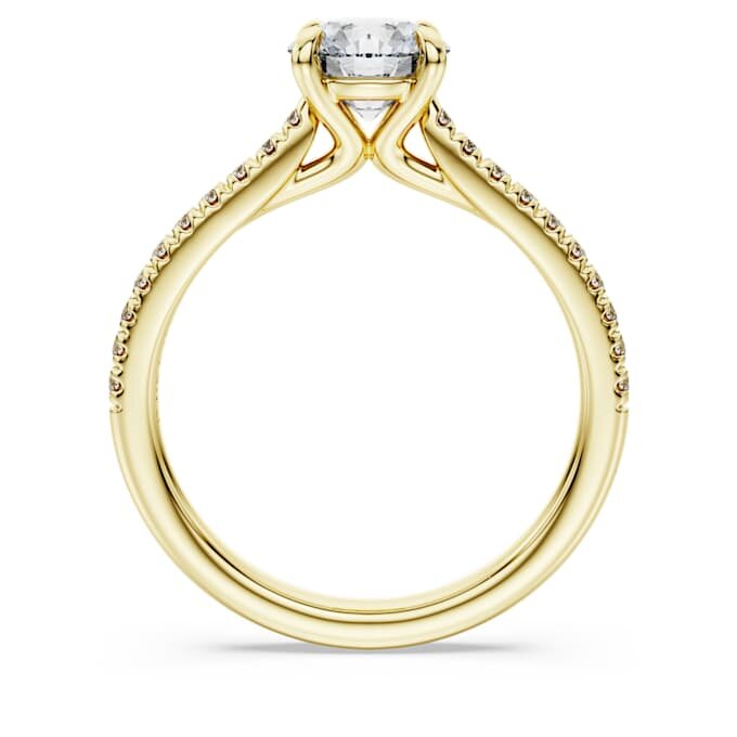 Prsten Eternity Solitaire s laboratorně vypěstovanými diamanty o celkové hmotnosti 1,2 karátu, kulatý tvar, 14karátové žluté zlato Prsten Eternity Solitaire s laboratorně vypěstovanými diamanty o celkové hmotnosti 1,2 karátu, kulatý tvar, 14karátové žluté zlato