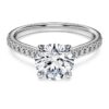 Prsten Eternity Solitaire s laboratorně vypěstovanými diamanty o celkové hmotnosti 1,7 karátů, kulatý tvar, 14karátové bílé zlato Prsten Eternity Solitaire s laboratorně vypěstovanými diamanty o celkové hmotnosti 1,7 karátů, kulatý tvar, 14karátové bílé zlato