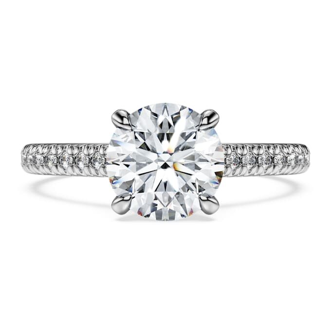 Prsten Eternity Solitaire s laboratorně vypěstovanými diamanty o celkové hmotnosti 1,7 karátů, kulatý tvar, 14karátové bílé zlato Prsten Eternity Solitaire s laboratorně vypěstovanými diamanty o celkové hmotnosti 1,7 karátů, kulatý tvar, 14karátové bílé zlato