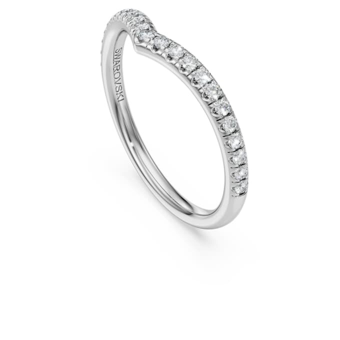 Prsten Eternity V Band s diamanty vypěstovanými v laboratoři, celkem 0,25 karátu, kulatý tvar, 14K bílé zlato Prsten Eternity V Band s diamanty vypěstovanými v laboratoři, celkem 0,25 karátu, kulatý tvar, 14K bílé zlato
