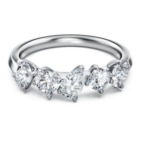 Prsten Galaxy s diamanty vypěstovanými v laboratoři, celkem 1 Ct, různé tvary, 14K bílé zlato Prsten Galaxy s diamanty vypěstovanými v laboratoři, celkem 1 Ct, různé tvary, 14K bílé zlato