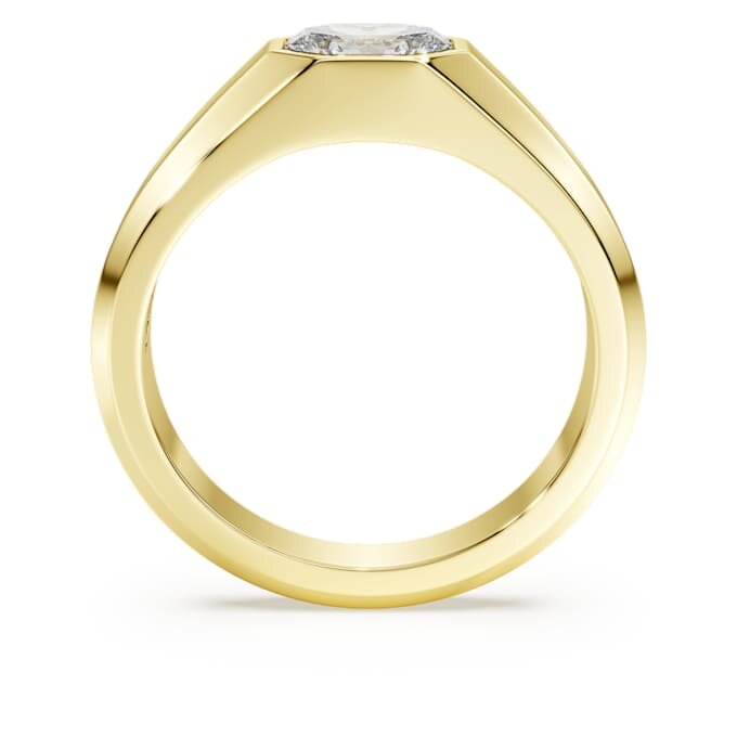 Prsten s osmiúhelníkovým obručem, diamanty vypěstované v laboratoři, celková hmotnost 1,0 Ct, osmiúhelníkový tvar, 14K žluté zlato Prsten s osmiúhelníkovým obručem, diamanty vypěstované v laboratoři, celková hmotnost 1,0 Ct, osmiúhelníkový tvar, 14K žluté zlato
