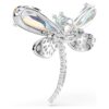 Přívěsek a brož Ariana Grande X Swarovski s křišťálovou perlou, smíšenými briliantovými výbrusy, motivem vážky, bílá, rhodiovaná Přívěsek a brož Ariana Grande X Swarovski s křišťálovou perlou, smíšenými briliantovými výbrusy, motivem vážky, bílá, rhodiovaná