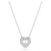 Přívěsek Ariana Grande X Swarovski s různými briliantovými výbrusy, srdce, bílý, pokovený rhodiem Přívěsek Ariana Grande X Swarovski s různými briliantovými výbrusy, srdce, bílý, pokovený rhodiem