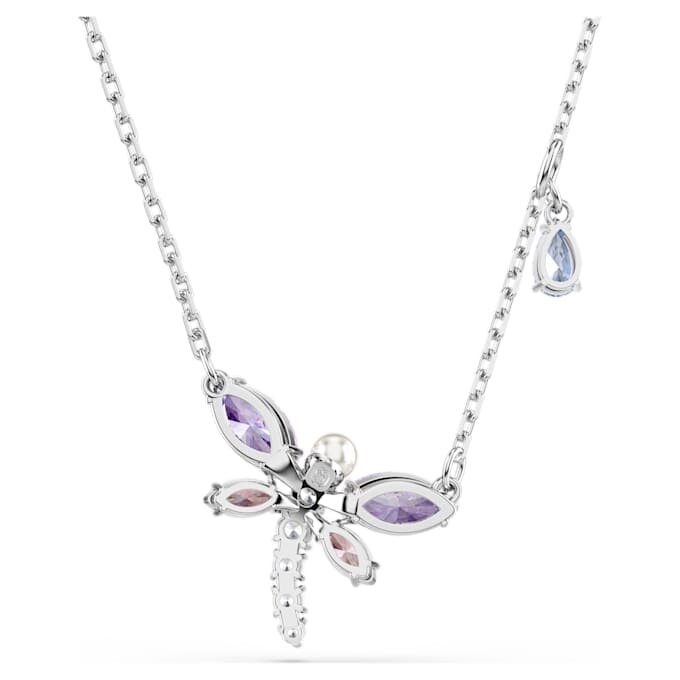 Přívěsek Ariana Grande X Swarovski s různými briliantovými výbrusy, vážka, vícebarevný, pokovený rhodiem Přívěsek Ariana Grande X Swarovski s různými briliantovými výbrusy, vážka, vícebarevný, pokovený rhodiem